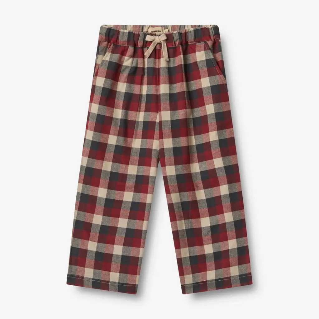Sasha Trousers - Red Blue Check - 98/3 ÅR