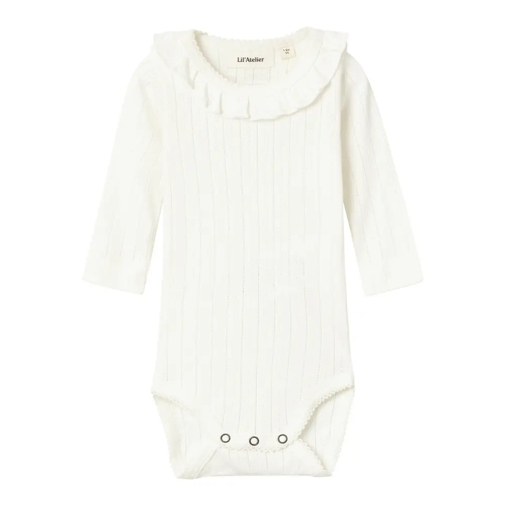 Rachel nis langærmet slim body - COCONUT MILK - 80