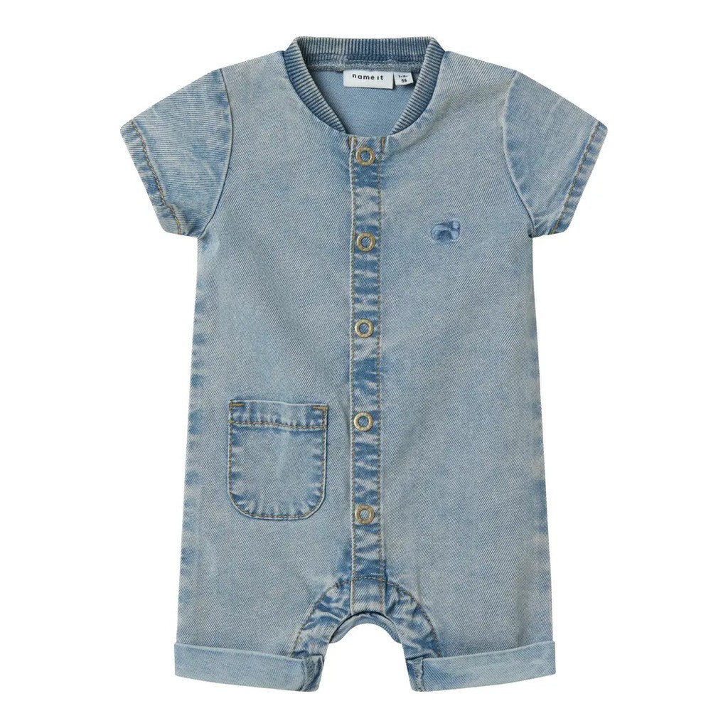 Law Denim heldragt - Light blue denim - 62