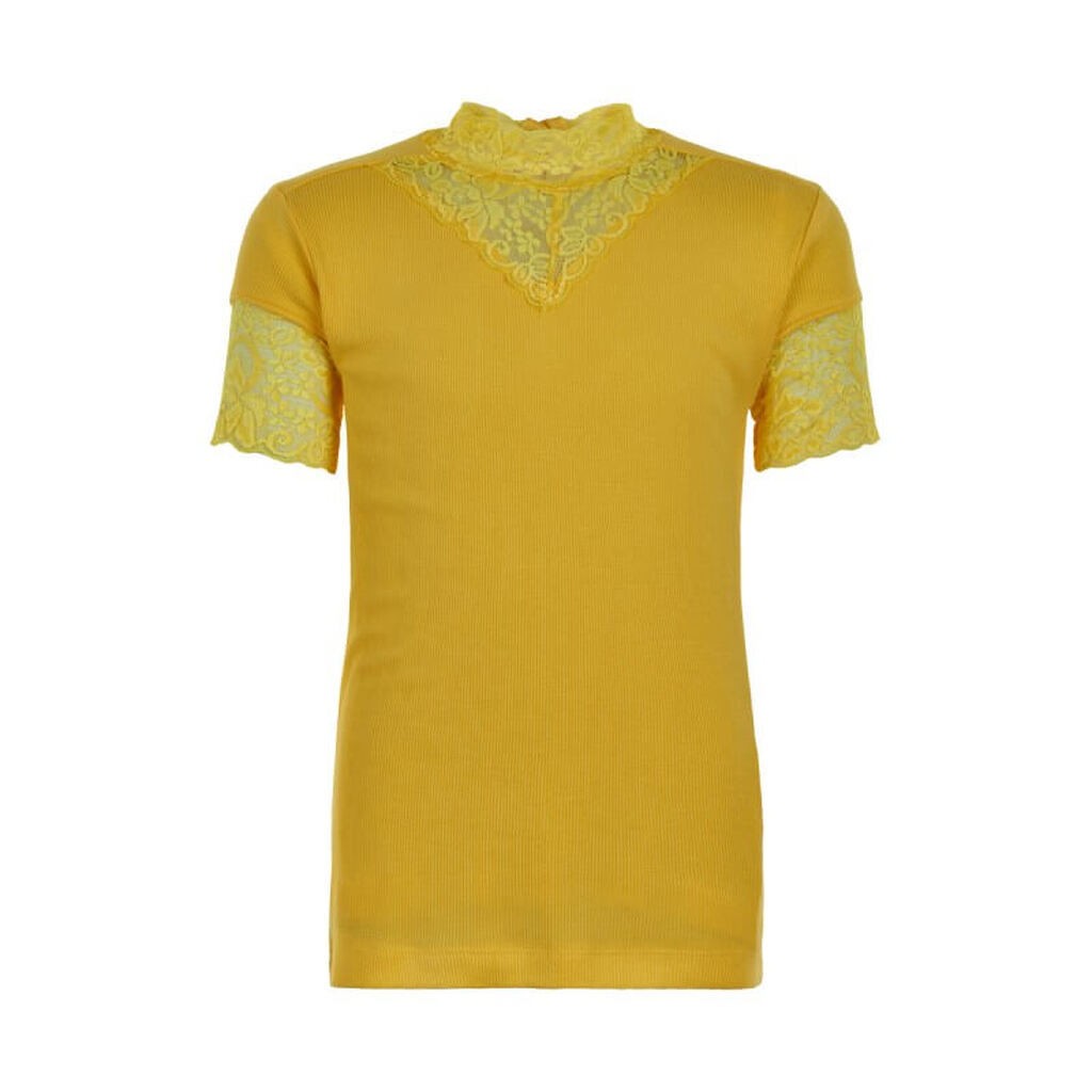 THE NEW - Olace S/S TOP T-Shirt - Primrose Yellow - 5/6 år