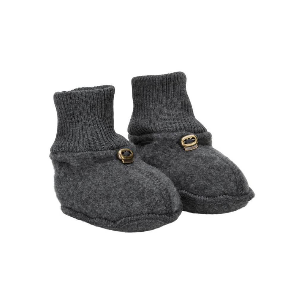 Mikk-Line - Wool Footies - Anthracite Melange - 62/68