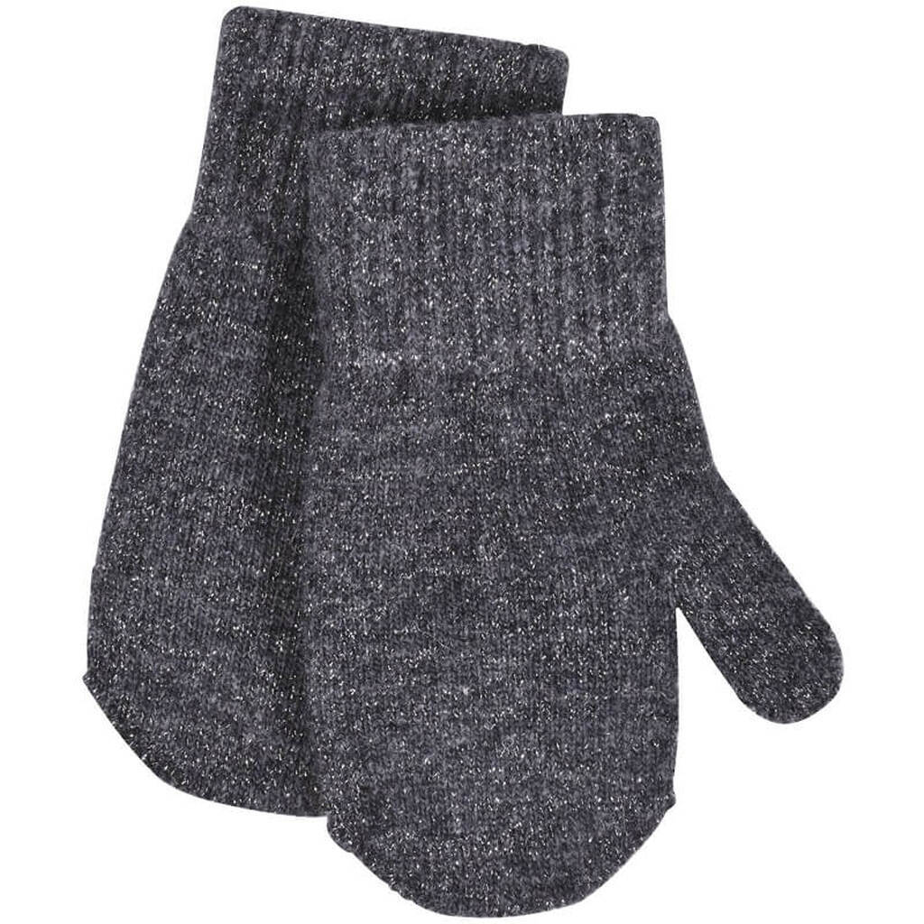 Mikk-Line -  Strik Luffer w. Lurex - Antrazite - 0-2 år