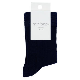 MiniPop -  Bamboo Ankle Socks - Navy - 19-22 (1-3 år)