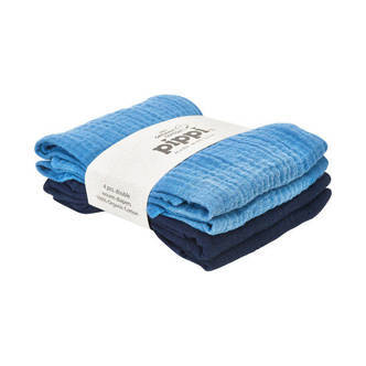 Pippi -  Stofbleer 4-pak - Dark Blue