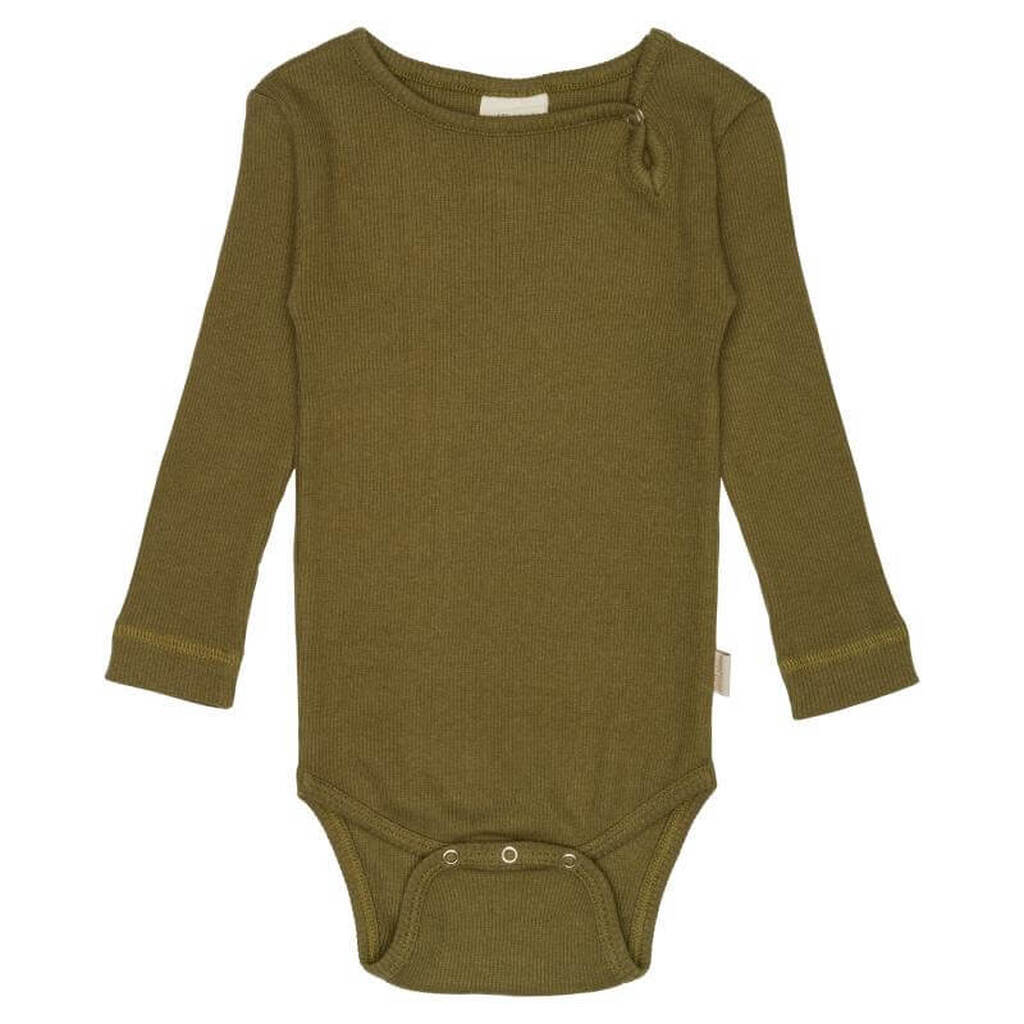 Petit Piao -  Body L/S Modal - Leaves - 92