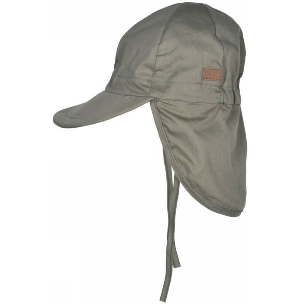 Melton -  Cap w/neck Solid colour UV30 - Dark Olive - 53 (5/6 år)