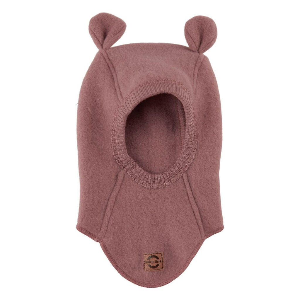 Mikk-Line - Wool Fullface w Ears - Burlwood - 86/92