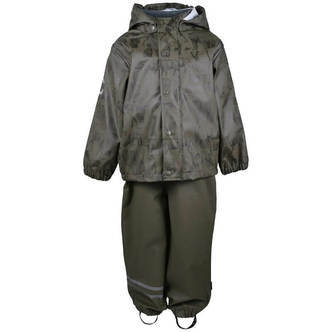 Mikk-Line -  PU Regntøj m. Fleece - Tarmac - 80