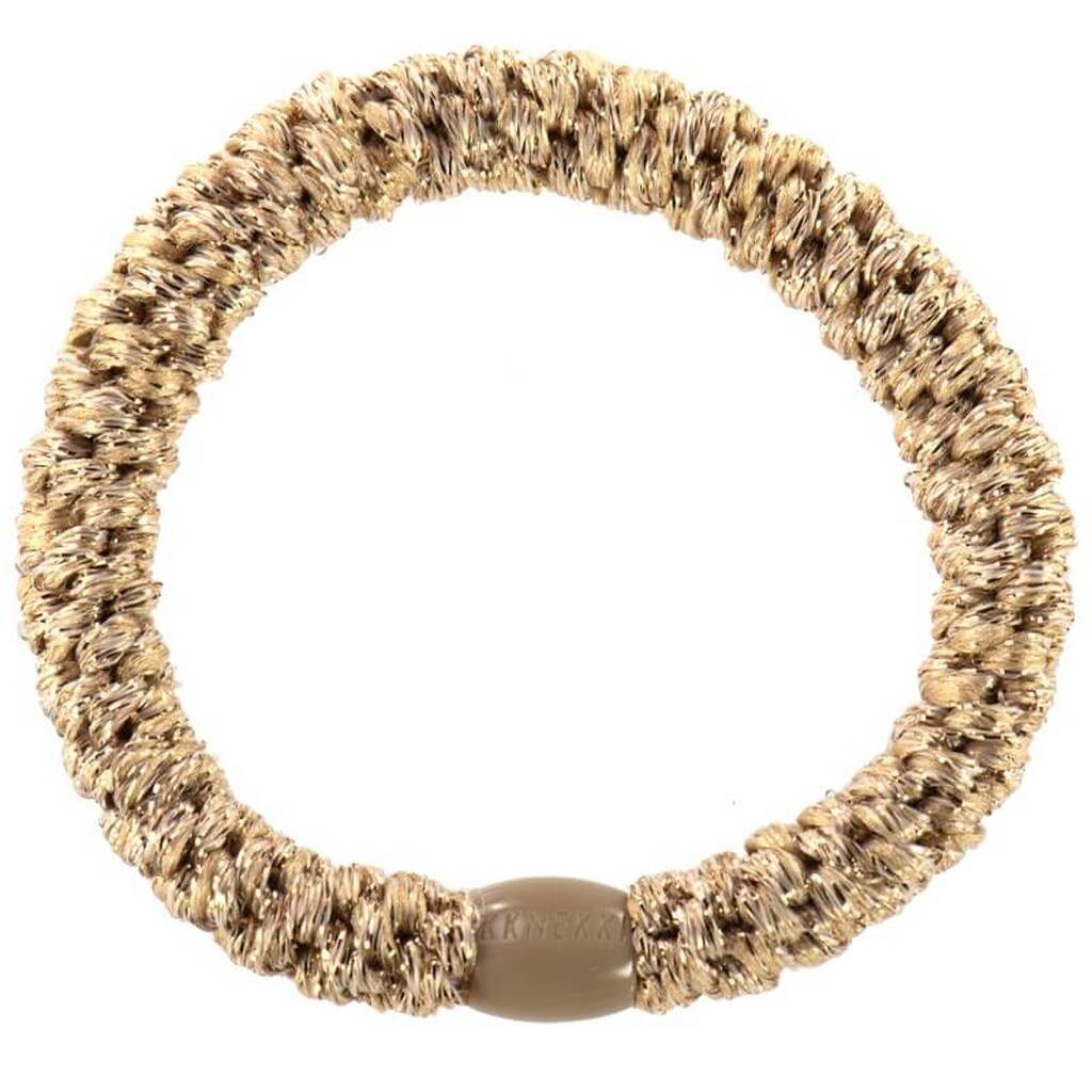 Bon Dep - Kknekki Elastik - Beige Glitter - One size