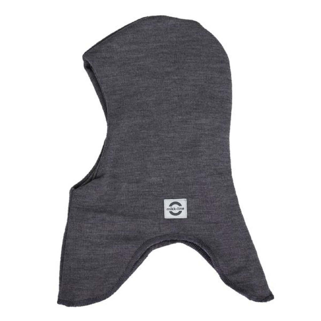 Mikk-Line - Elefanthue Wool Fullface - Dark Grey Melange - 74/80