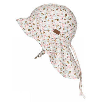 Melton -  Solhat w. Neck & Ties UV30 - Pearl Rosa - 53 (5/6 år)