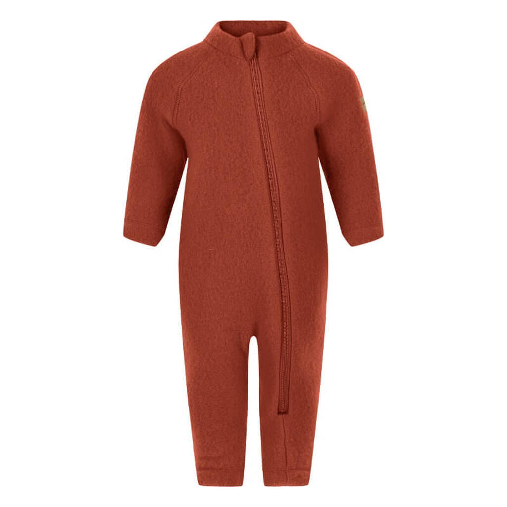 Mikk-Line - Køredragt Wool Baby Suit - Ginger Bread - 98
