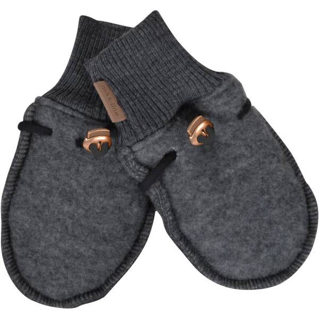 Mikk-Line -  Uld Luffer - Anthracite Melange - 80/86