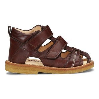 Angulus -  Begynder Sandal m. velcro - brun - 23
