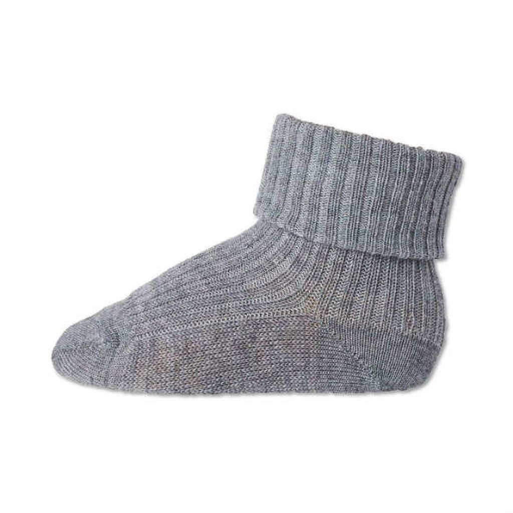 MP Denmark - Uldstrømper - Ankle Wool - Grey Marled - 15-16