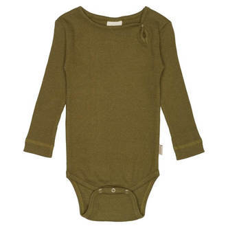 Petit Piao -  Body L/S Modal - Leaves - 86