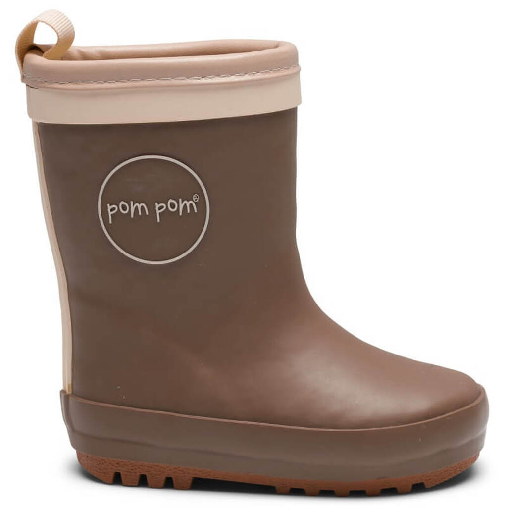 Pom Pom -  Termogummistøvler - Brown - 31