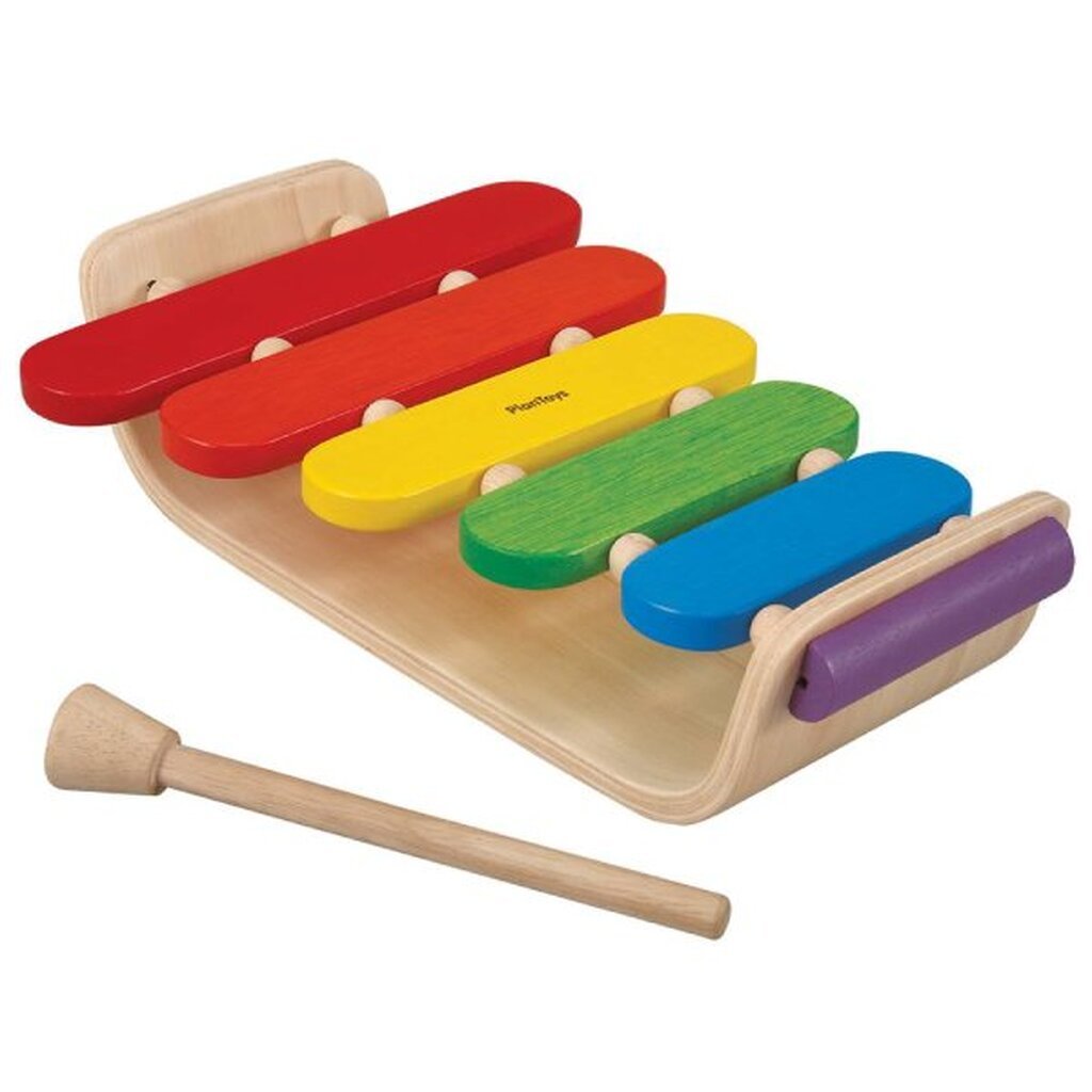 PlanToys - Oval Xylofon - Multifarvet