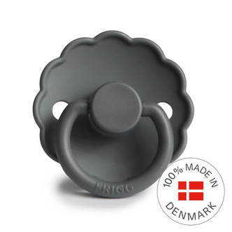 FRIGG - Daisy Silicone Pacifier Size 2 - Graphite