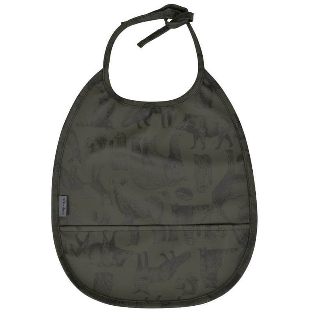 Mikk-Line - Small PU Bib Hagesmæk - Tarmac - One size
