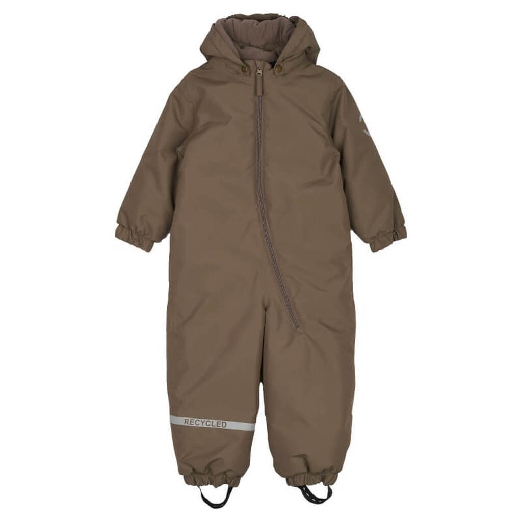 Mikk-Line - Snow Suit Solid Junior - Chocolate Chip - 134