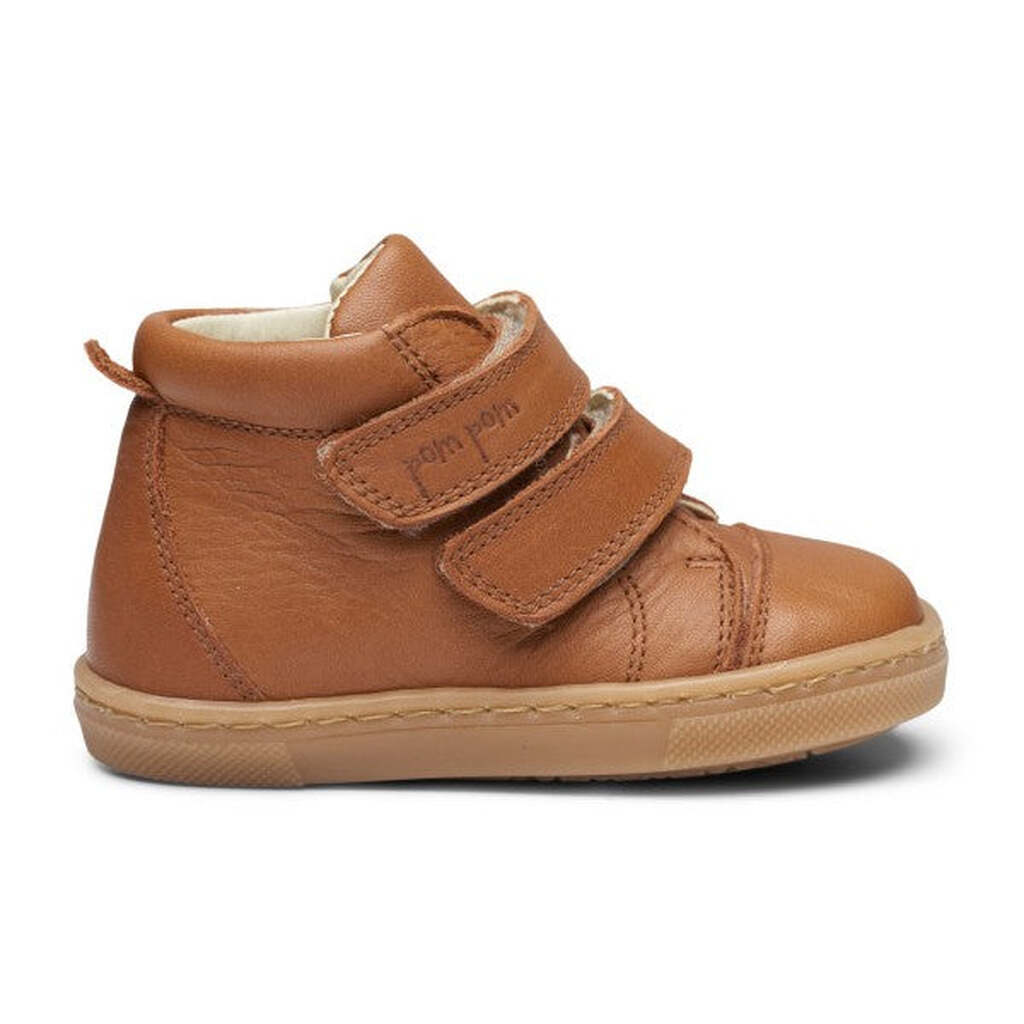 Pom Pom -  Sneaker Velcro Shoe - Camel - 27