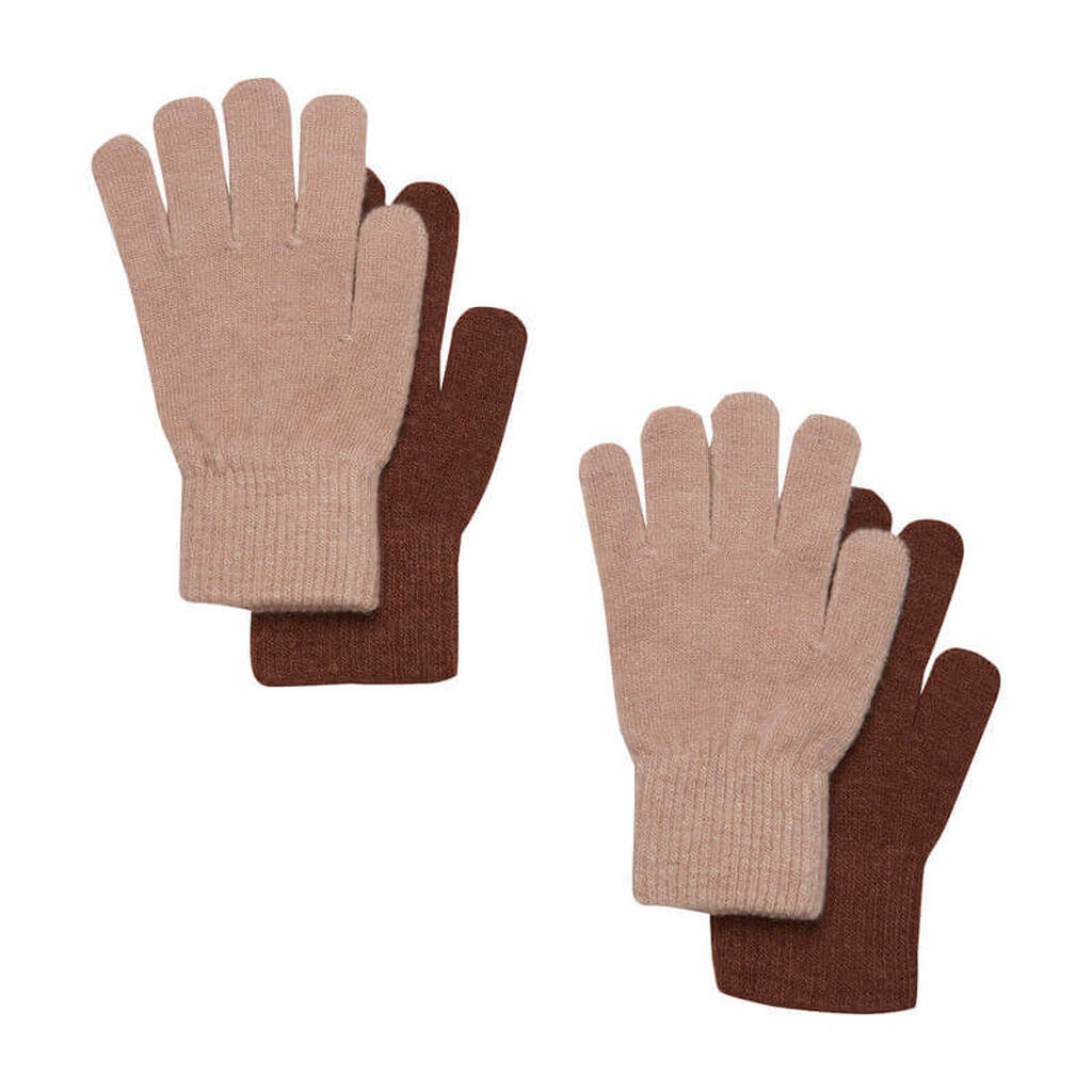CeLaVi - Magic Uld Handsker 2-pak - Tortoise Shell - 3-6 år
