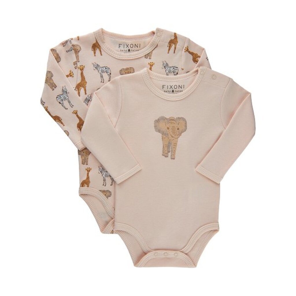 Fixoni -  Body LS 2-pak - Soft Rose - 92