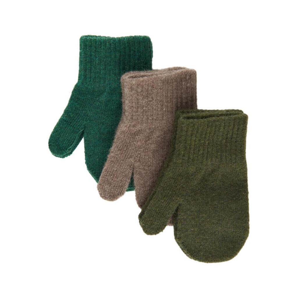 Mikk-Line - Magic Luffer 3-pak - Beech/Slate Black/Evergreen - 0-2 år