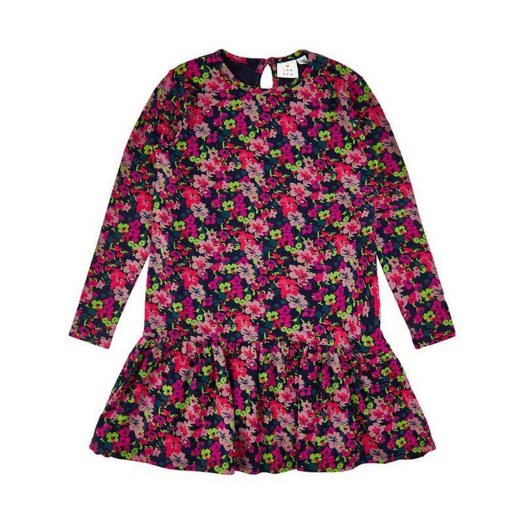 THE NEW - Alyah l/s Dress - AOP Floral - 5/6 år