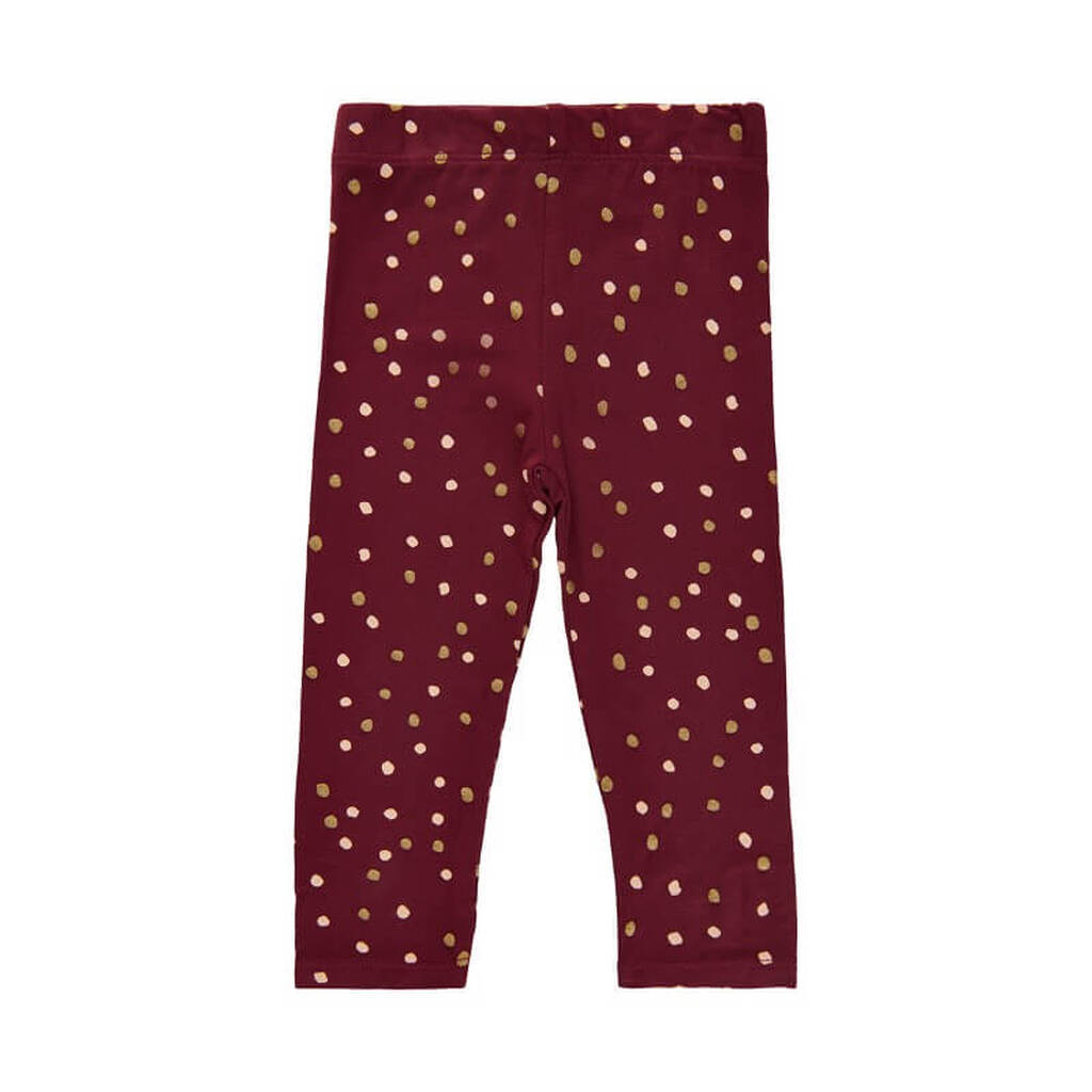 Soft Gallery - SGIleen Baby Paula Leggings X-mas - Cabernet - 80/12 mdr.
