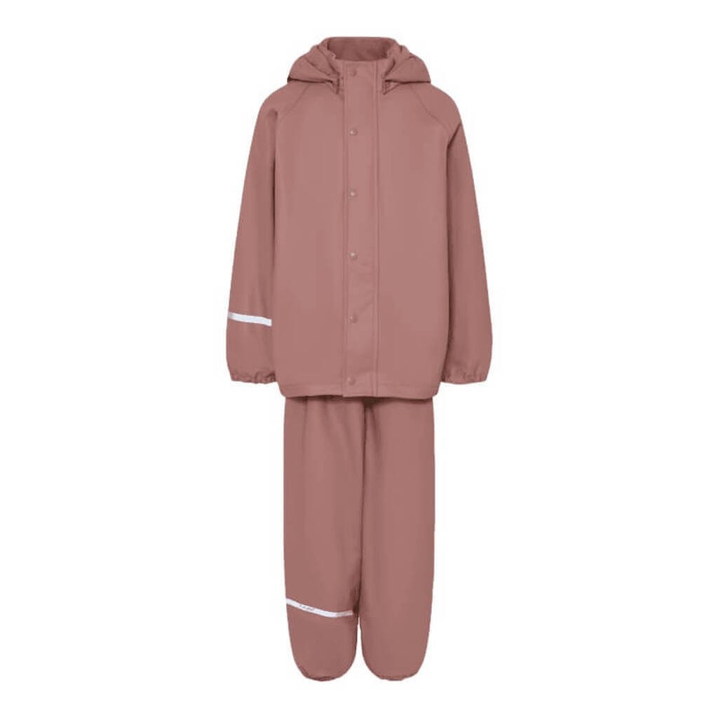 CeLaVi -  Rainwear Set Solid w. fleece - Burlwood - 110