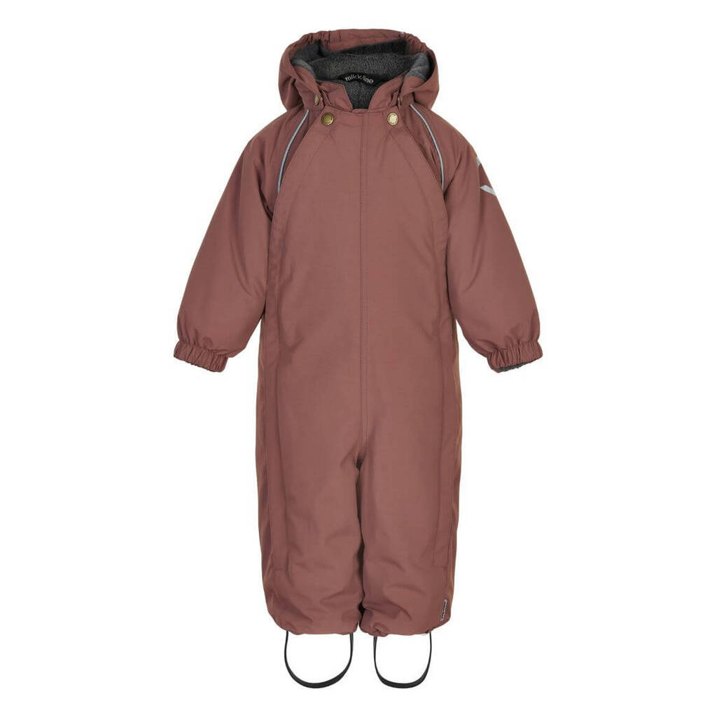 Mikk-Line - Nylon Baby Suit Solid Flyverdragt - Nutmeg - 86