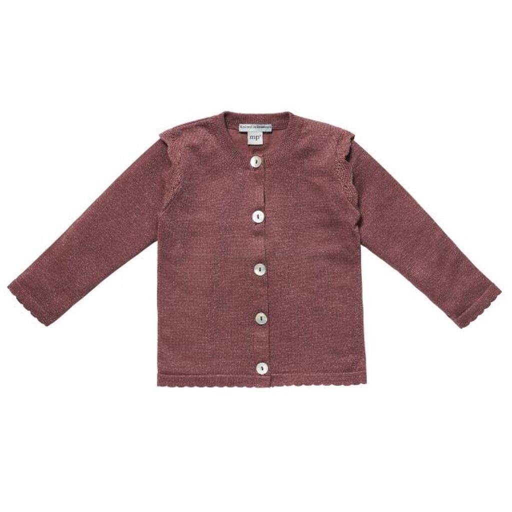 MP Denmark - Grace Cardigan - Rose Blush med glimmer - 120