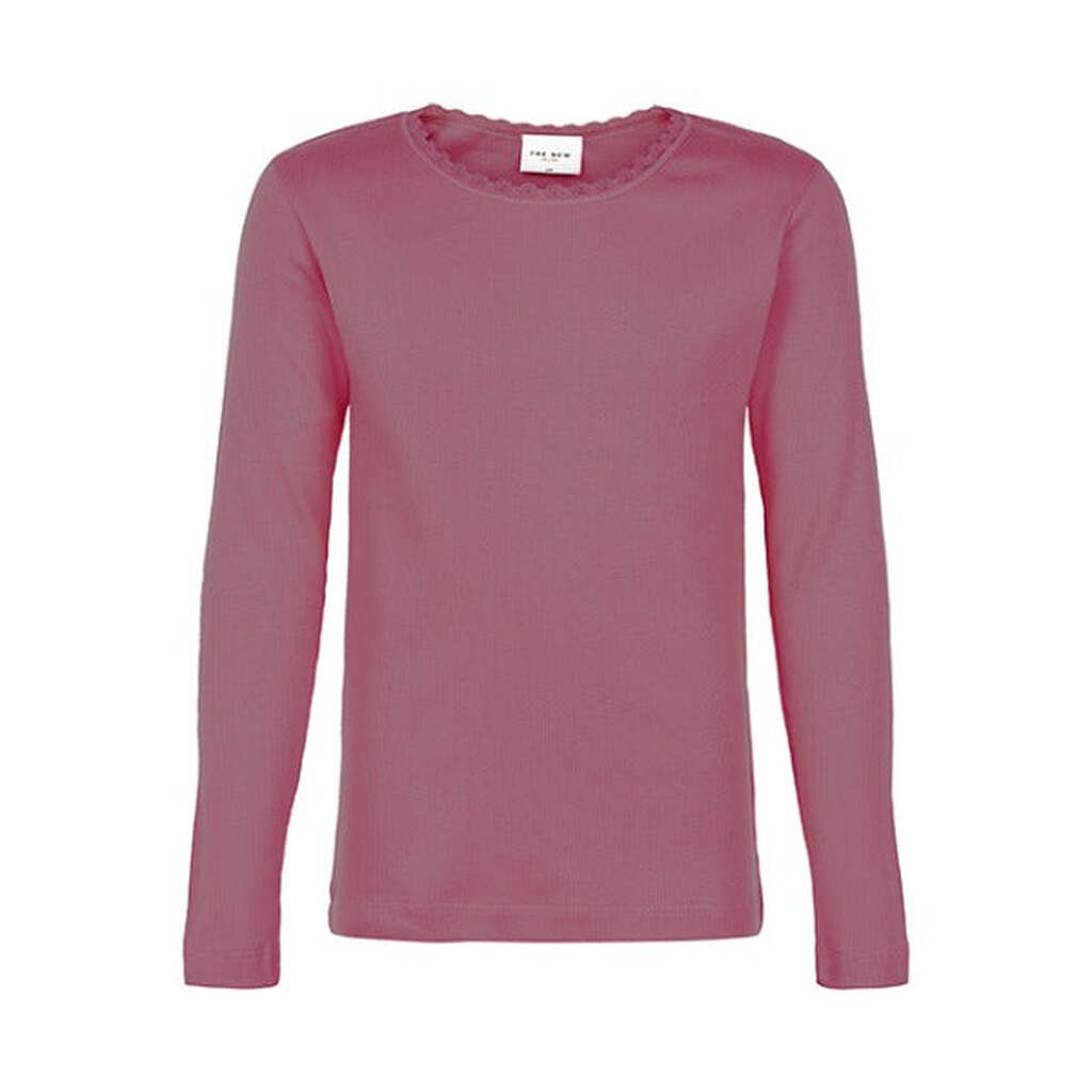 THE NEW - Bailey L/S TEE T-Shirt - Heather Rose - 7/8 år