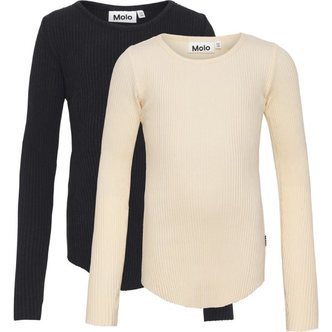 Molo - Rochelle 2-pak Bluser - Banana Black - 110/116