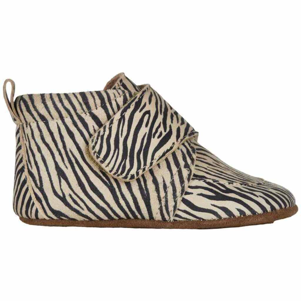 En Fant -  Hjemmesko m. velcro - Zebra - 22