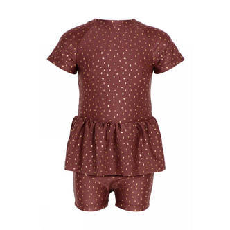 Melton -  Badedragt m. ærmer UV50 - Rose Brown - 2-3 år