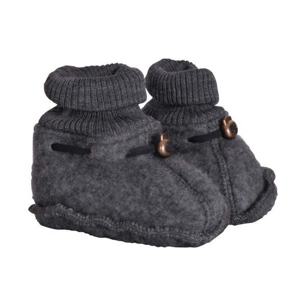 Mikk-Line - Baby Uld Fleece Futter - Anthracite Melange - 50/56