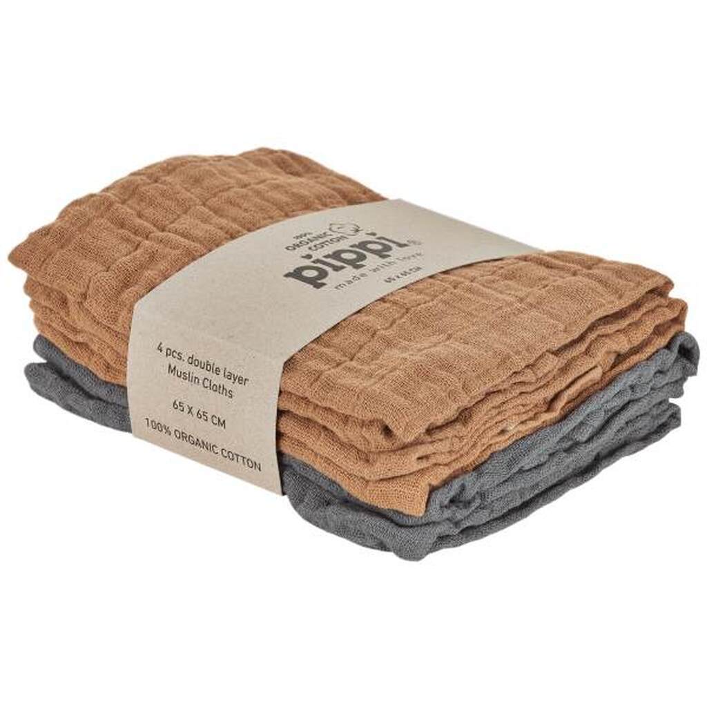 Pippi -  Stofbleer 4-pak - Indian Tan