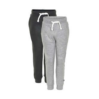 Minymo - Basic Sweatpants 2-pak - Anthacite Black - 86