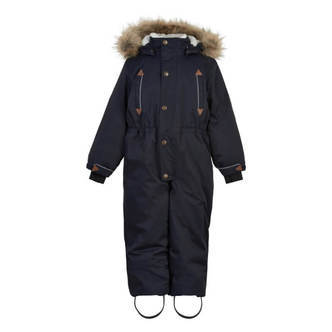 Mikk-Line - Twill Nylon Junior Suit Flyverdragt - Dark Navy - 104