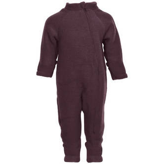 Mikk-Line - Køredragt Wool Baby Suit - Fudge - 74