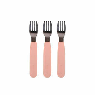 Filibabba - Silikone gafler 3-pak - Peach - One size