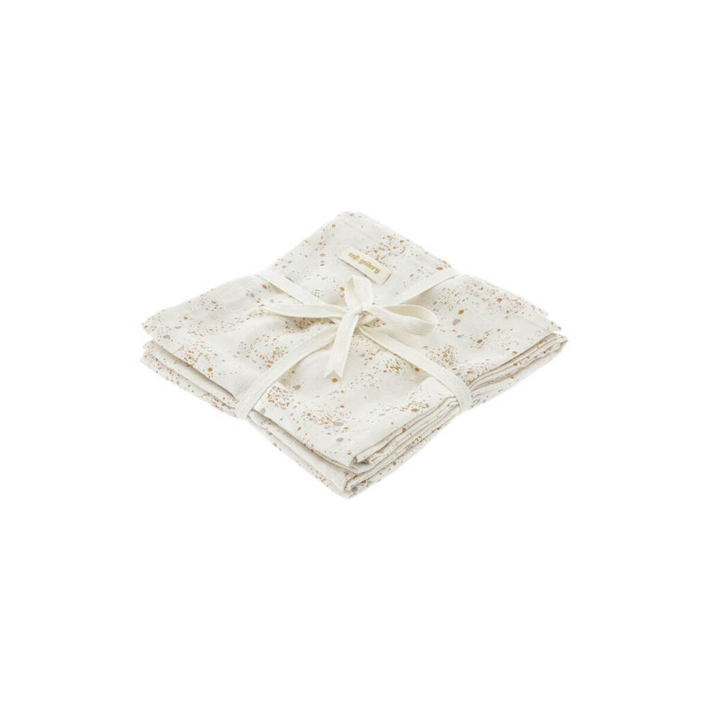 Soft Gallery -  Stofbleer 3-pak Mini Splash - Fluffy Sky - Cream