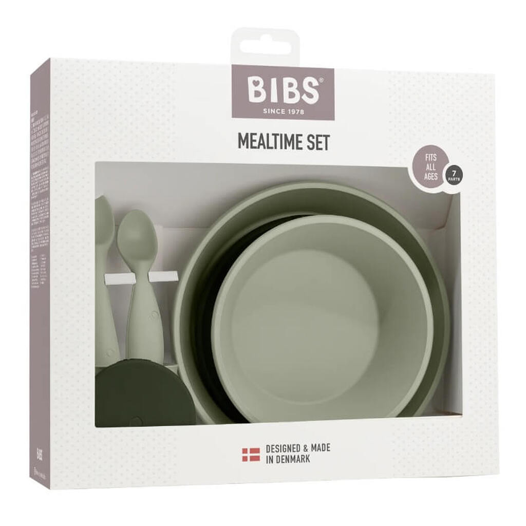 Bibs -  Complete Spisesæt - Sage - One size