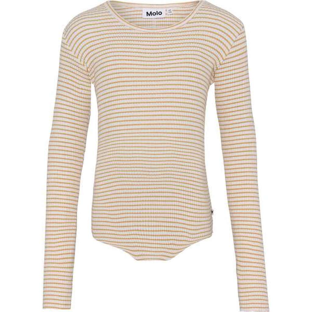 Molo - Rochelle Bluse - White Yellow Stripe - 122/128