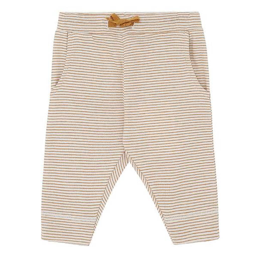 Popirol -  Carlo Baby Bukser - Mustard Stripe - 62/3 mdr.