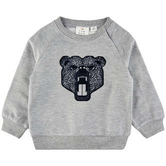 The New Siblings - Adylan Sweatshirt - Light Grey Melange - 74