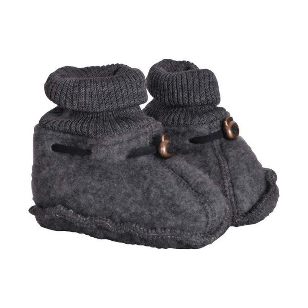 Mikk-Line -  Uld Fleece Futter - Anthracite Melange - 80/86